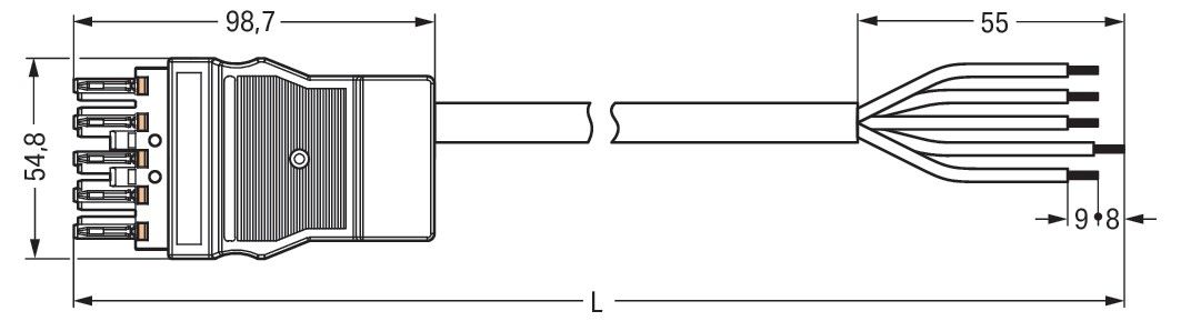 konfekt. Anschlussleitung 771-8995/108-101