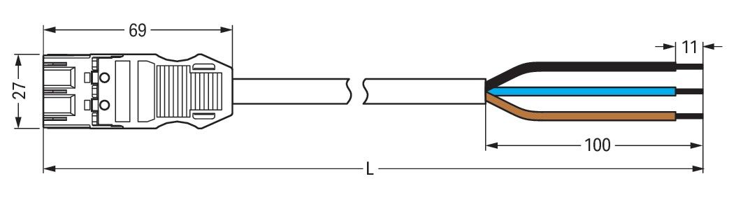 konfekt. Anschlussleitung 771-9973/206-304