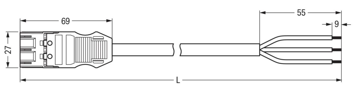 konfekt. Anschlussleitung 771-9993/205-305