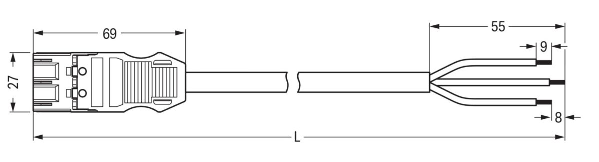 konfekt. Anschlussleitung 771-9993/217-801