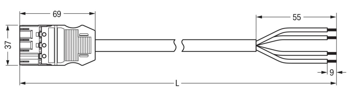konfekt. Anschlussleitung 771-9994/206-703