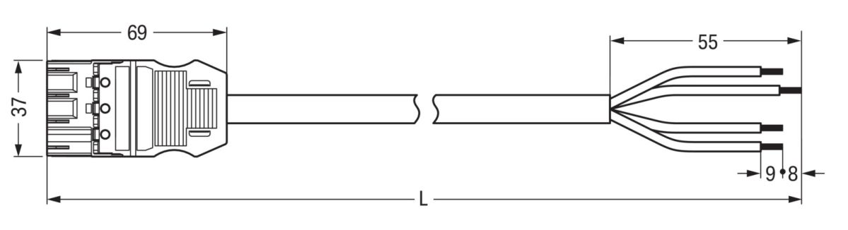 konfekt. Anschlussleitung 771-9994/216-202