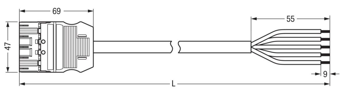 konfekt. Anschlussleitung 771-9995/205-605