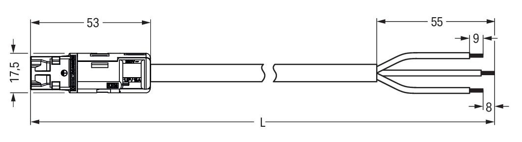 konfekt. Anschlussleitung 774-9993/216-202