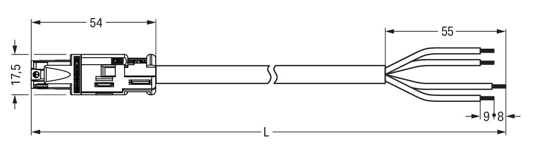 konfekt. Anschlussleitung 774-9994/106-302