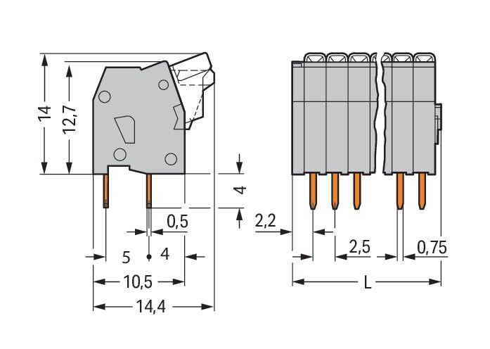 Leiterplattenklemme 234-248