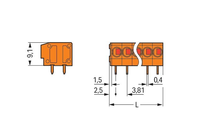 Leiterplattenklemme 235-107/330-000