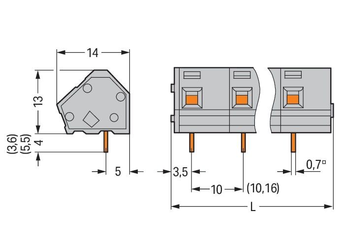Leiterplattenklemme 236-302
