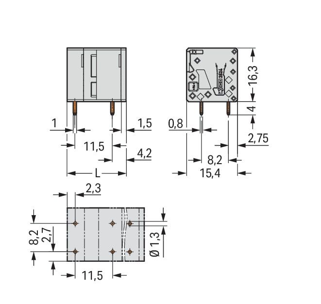 Leiterplattenklemme 2624-3504