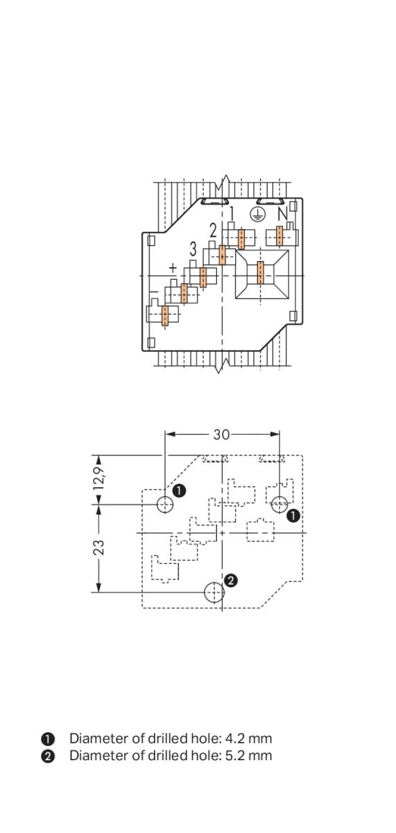 Leitungshalter Oberteil 267-437