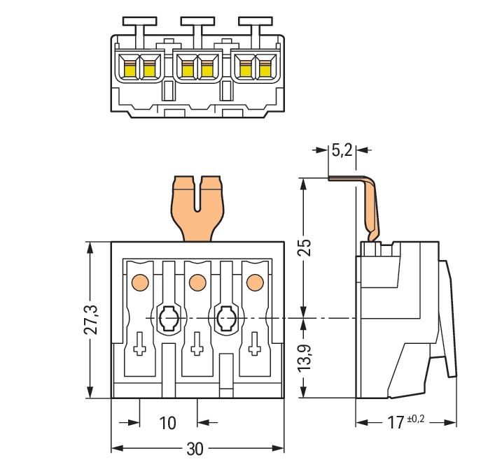 Leuchtenanschlussklemme 294-4253