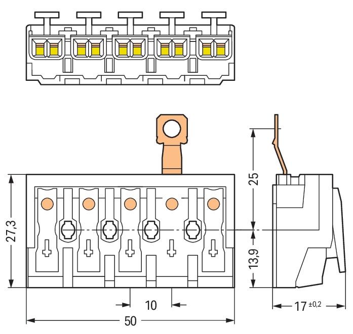 Leuchtenanschlussklemme 294-4415