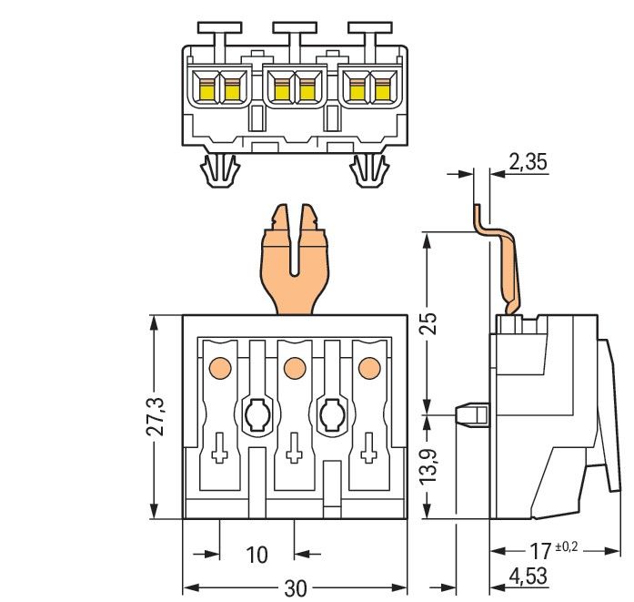 Leuchtenanschlussklemme 294-5313