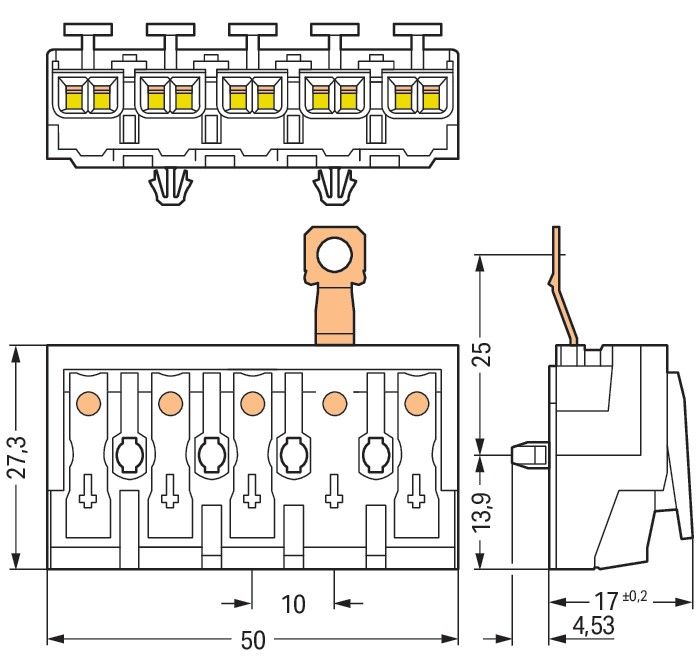 Leuchtenanschlussklemme 294-5415