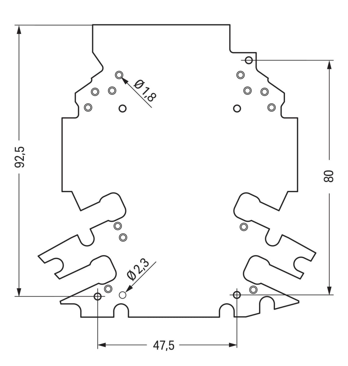 Lochrasterplatine 2857-194/3140-000