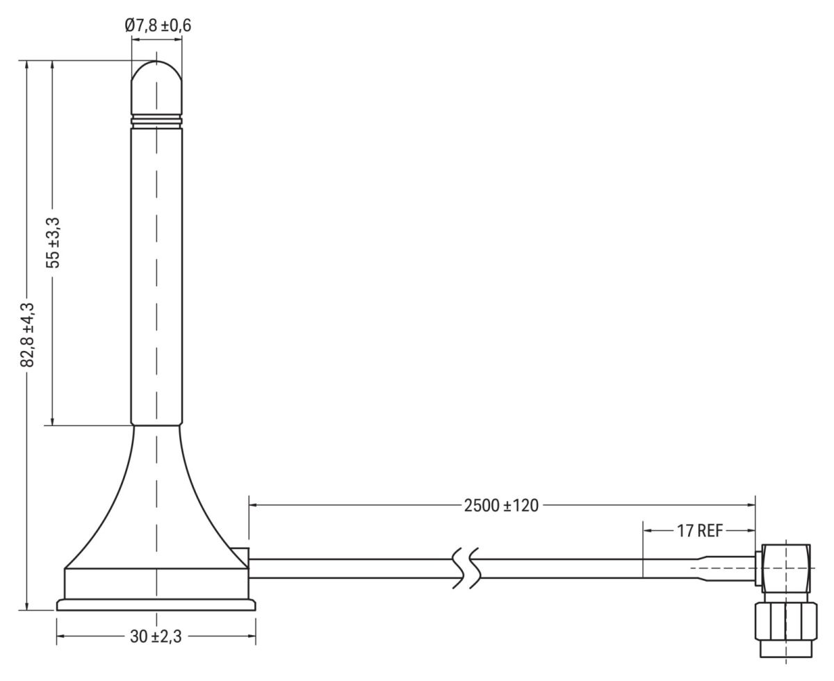 Magnetfußantenne 758-975