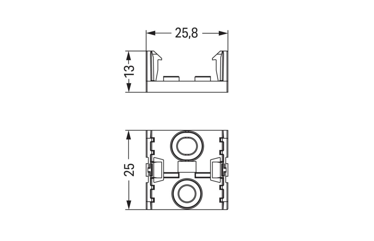 Montageplatte 4-polig 890-624