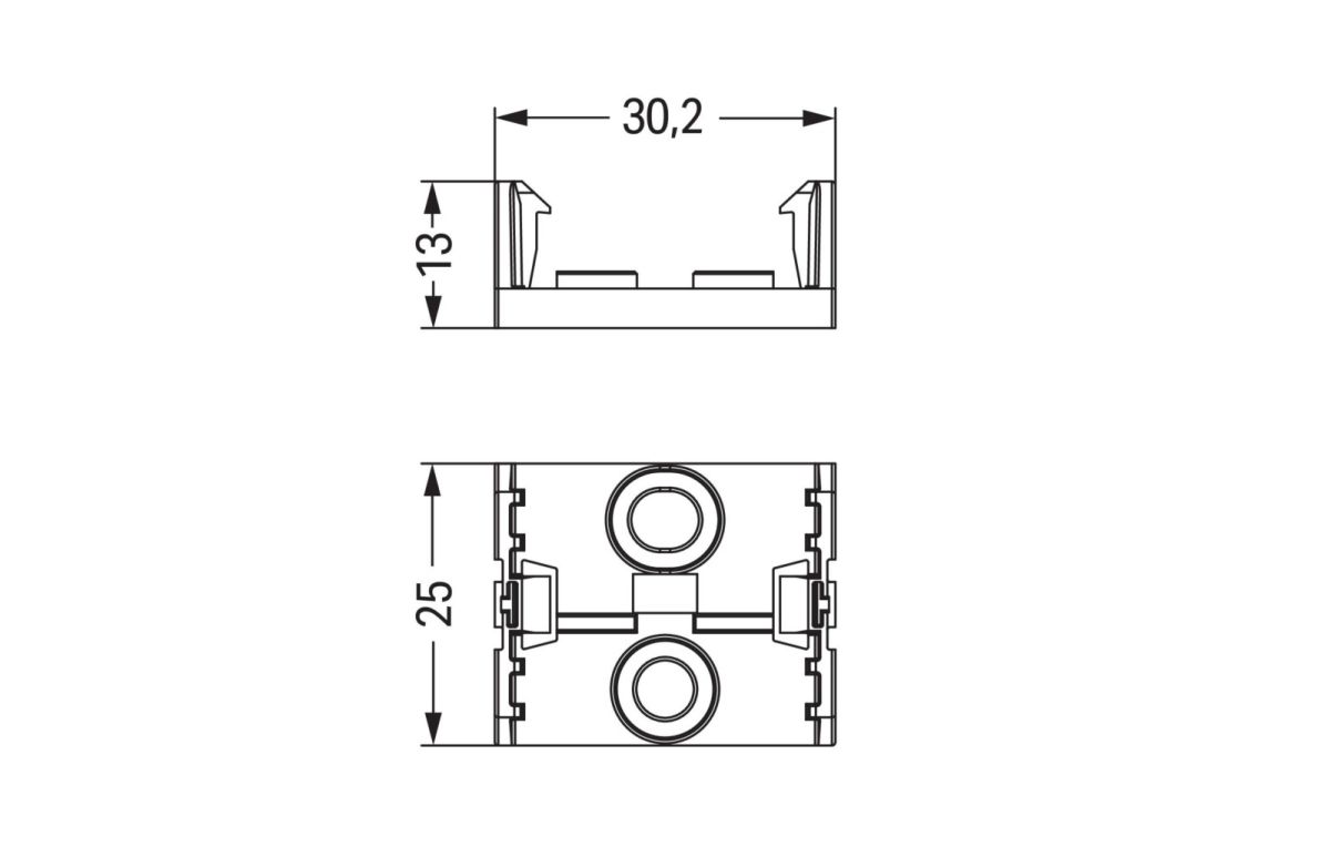 Montageplatte 5-polig 890-675