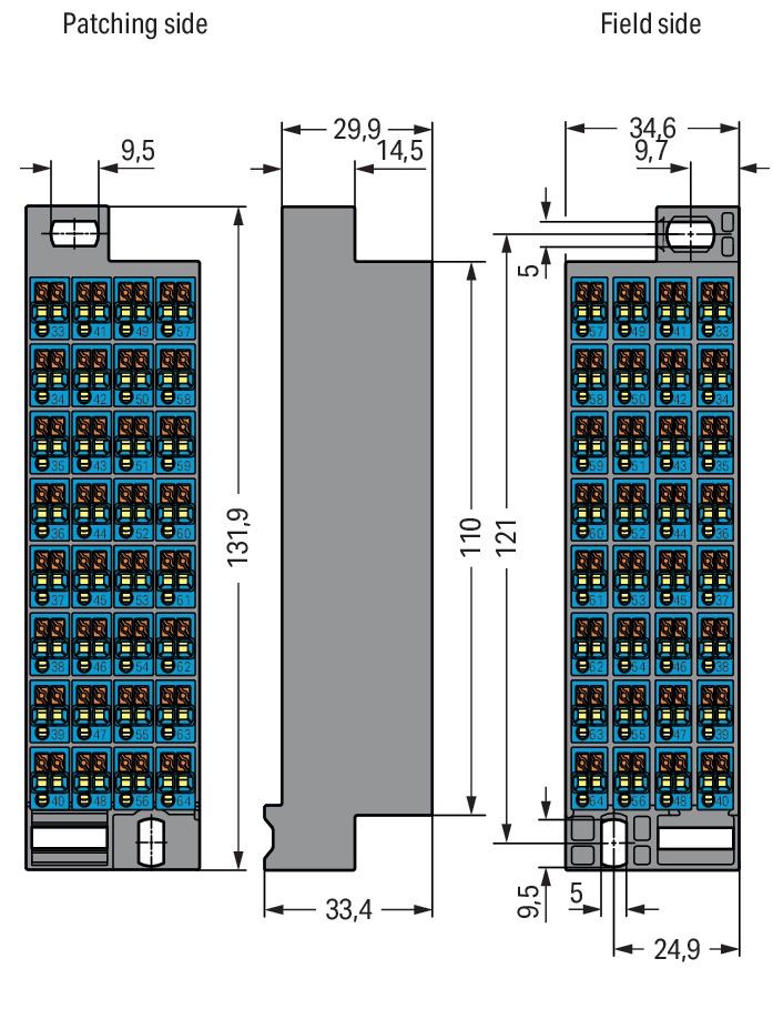 Rangierwabe 32-polig 726-812