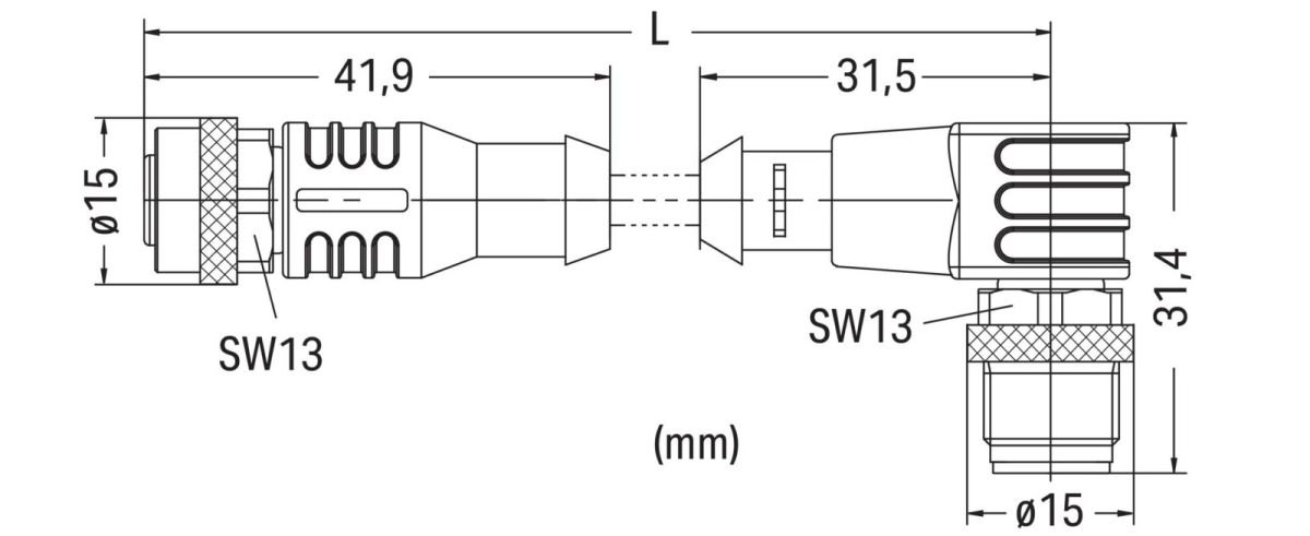 Sensor-/Aktorleitung M12A 756-5402/060-010