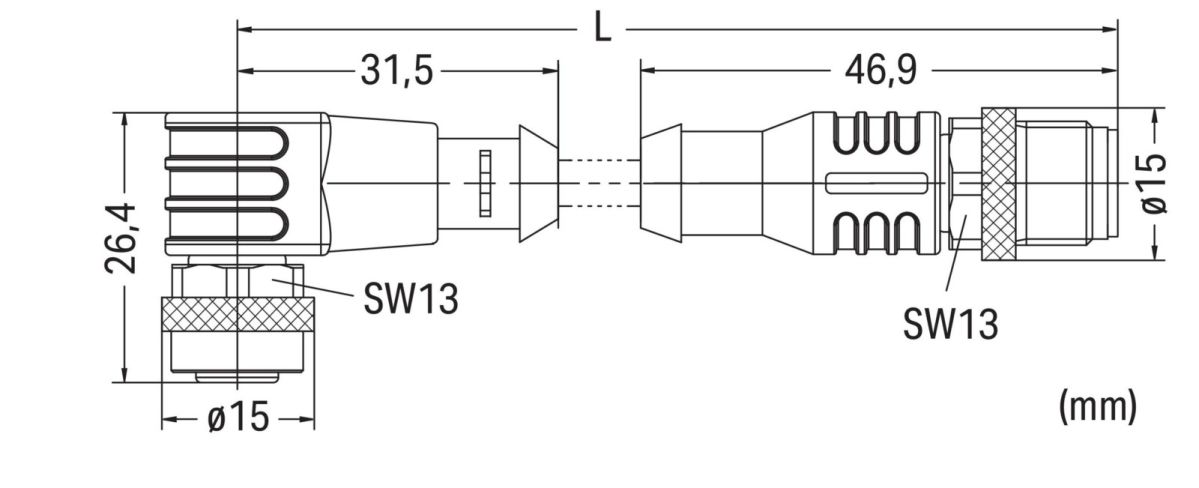 Sensor-/Aktorleitung M12A 756-5403/060-020