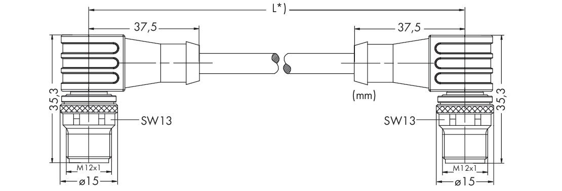 sercos Leitung M12D-Steck. 756-1604/060-020