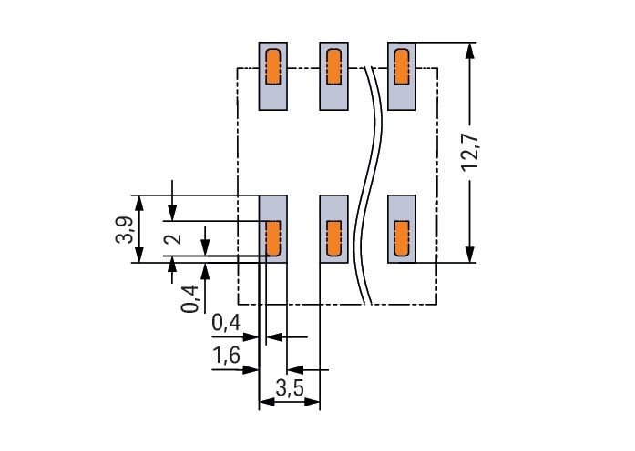SMD-Leiterplattenklemme 20861202700000900000