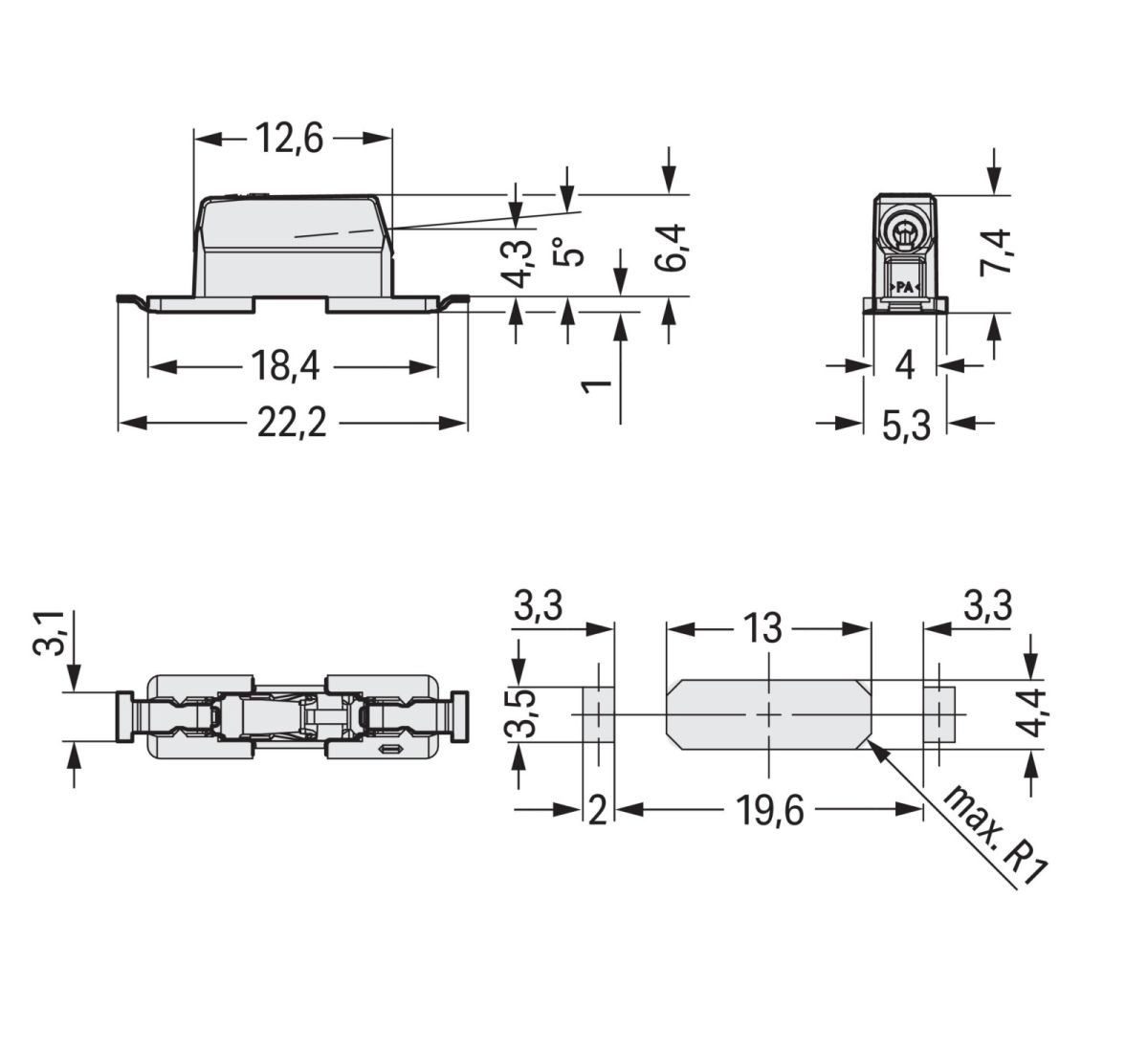 SMDThroughBoard-Leiterplk. 2070-451/998-406
