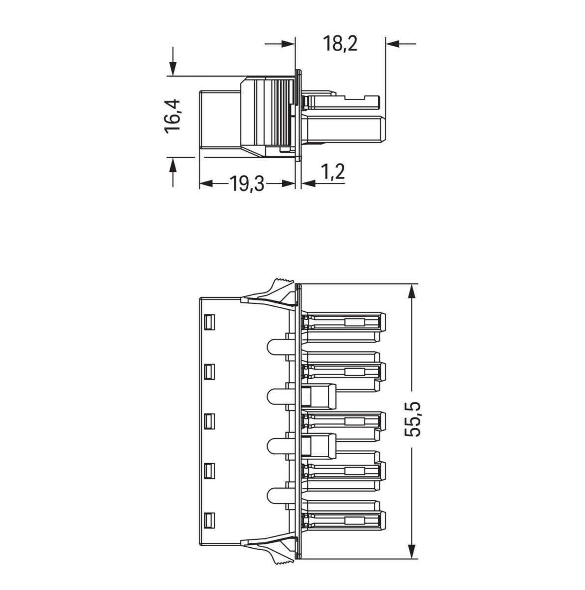 Snap-In-Buchse 770-705/009-000