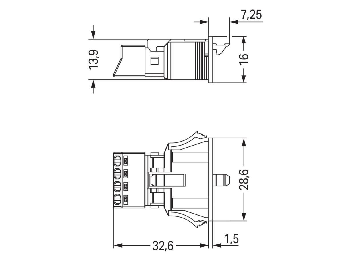 Snap-In-Buchse 890-724