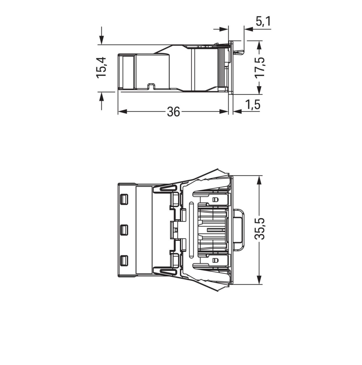 Snap-In-Stecker 770-2313/007-000