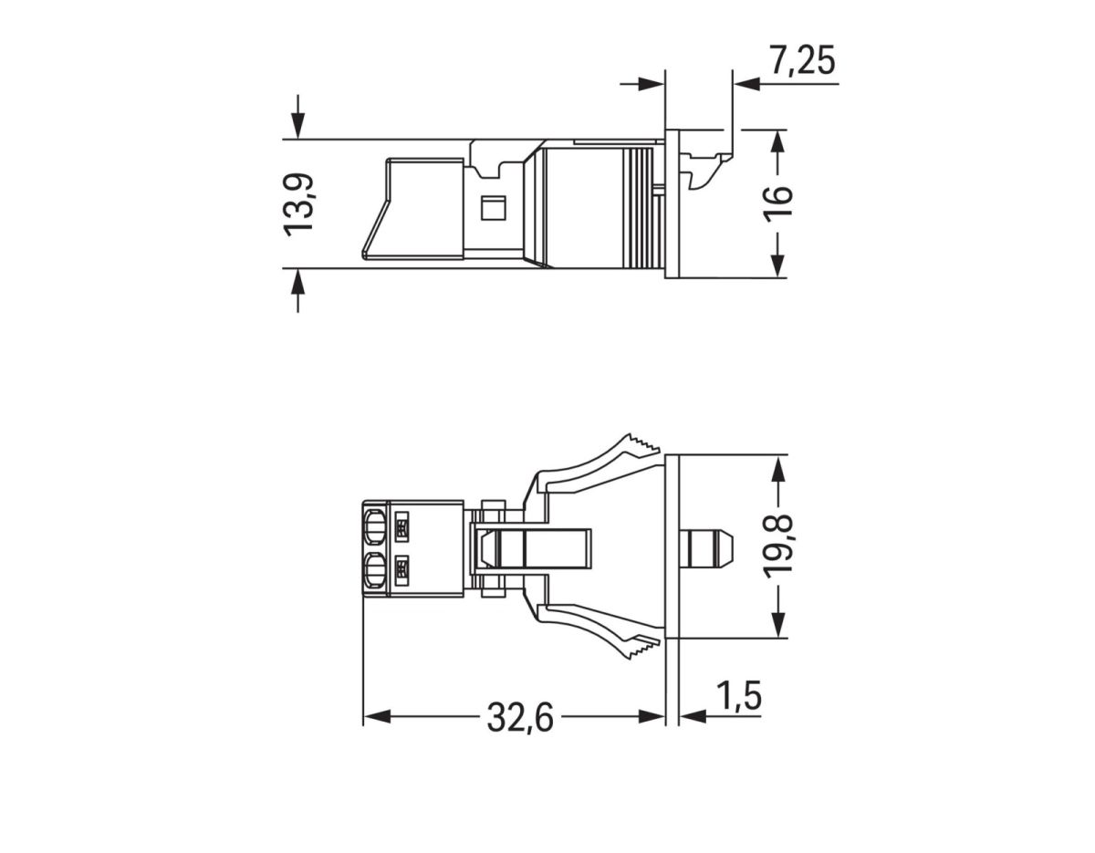 Snap-In-Stecker 890-752