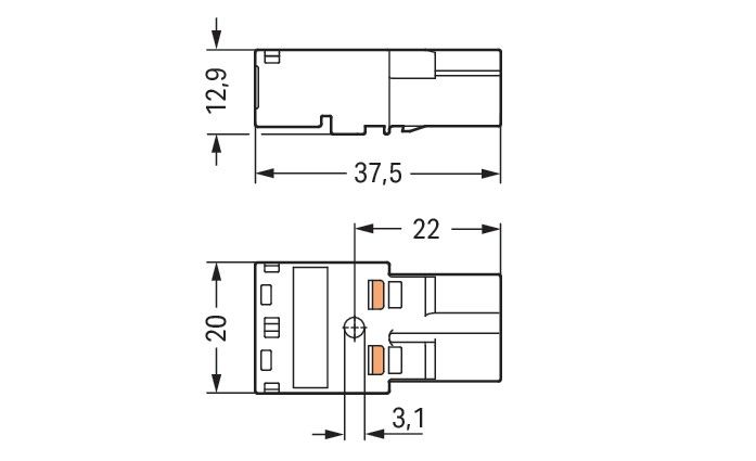 Stecker 2-polig 770-212