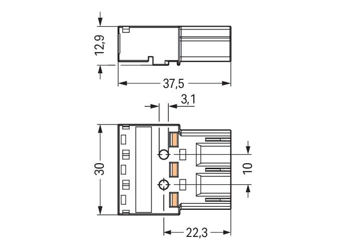 Stecker 3-polig 770-293
