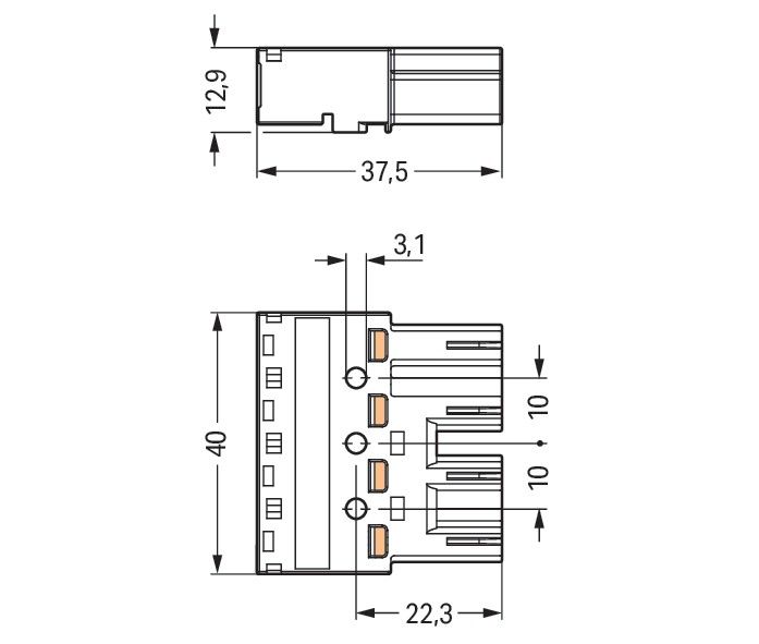 Stecker 4-polig 770-254