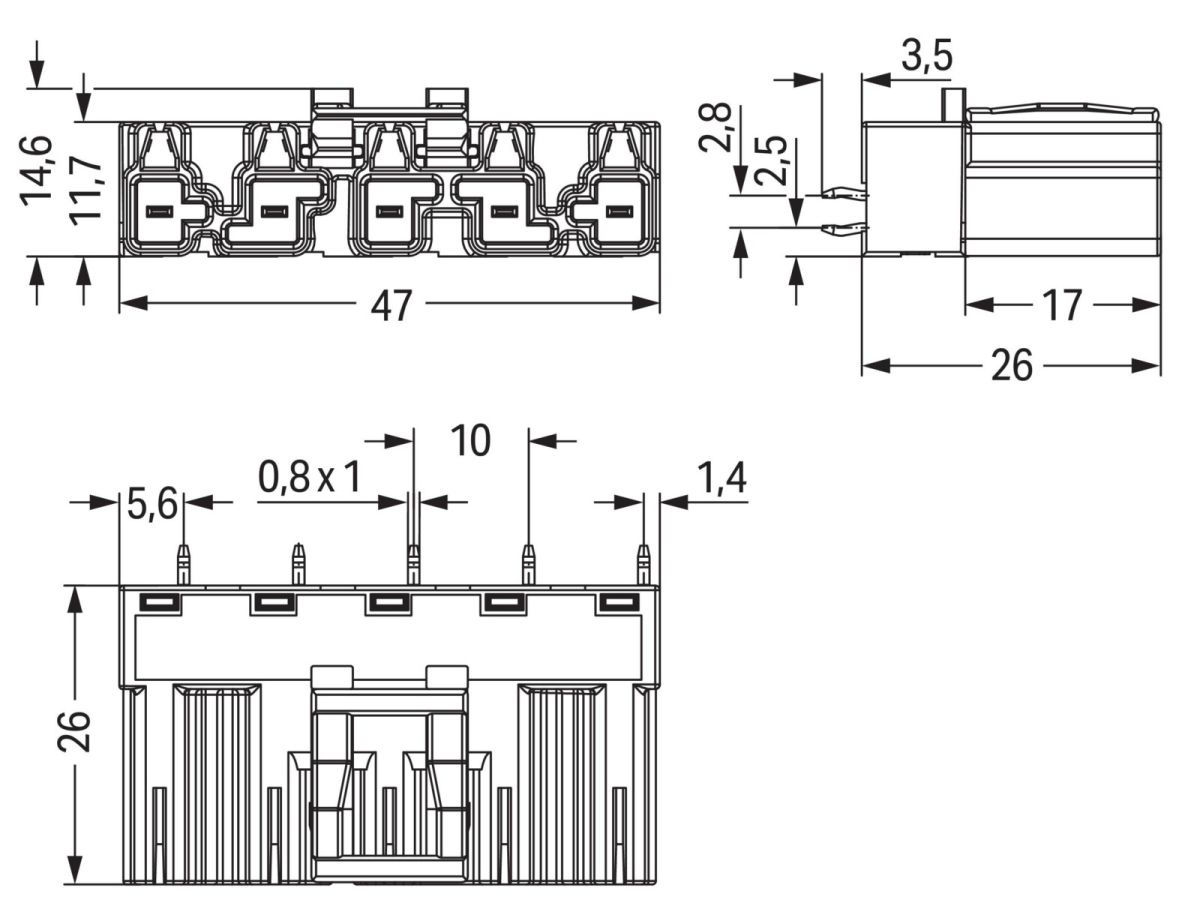 Stecker für Leiterplatten 770-815
