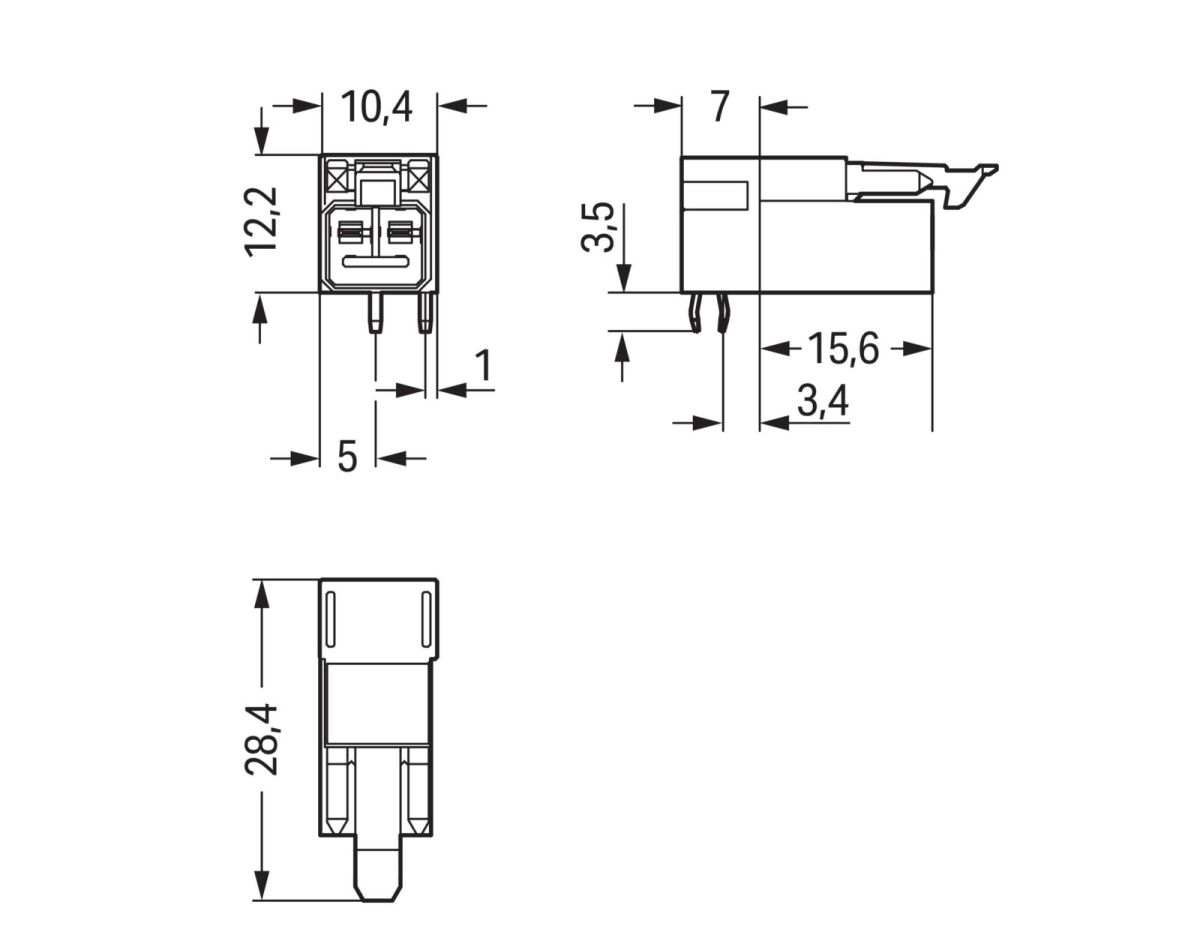 Stecker für Leiterplatten 890-3112/011-000