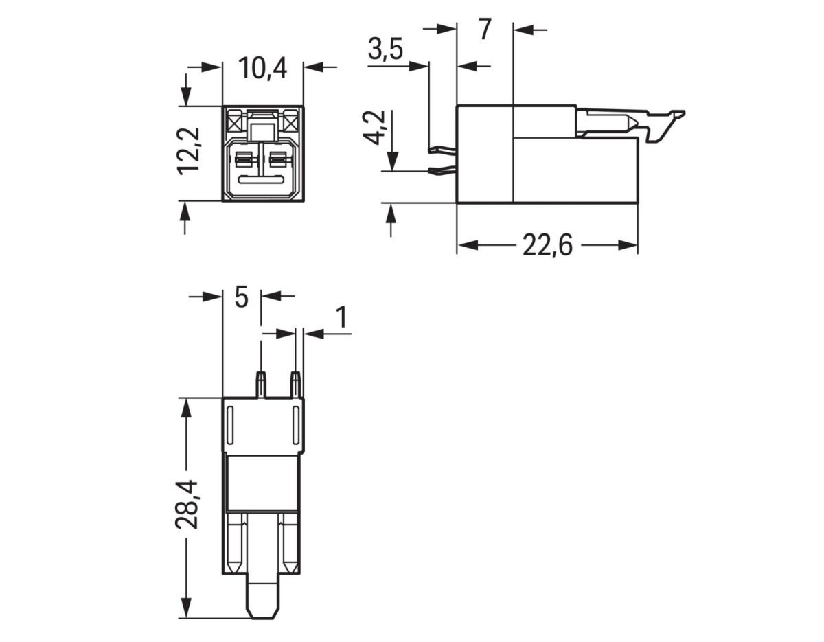 Stecker für Leiterplatten 890-852