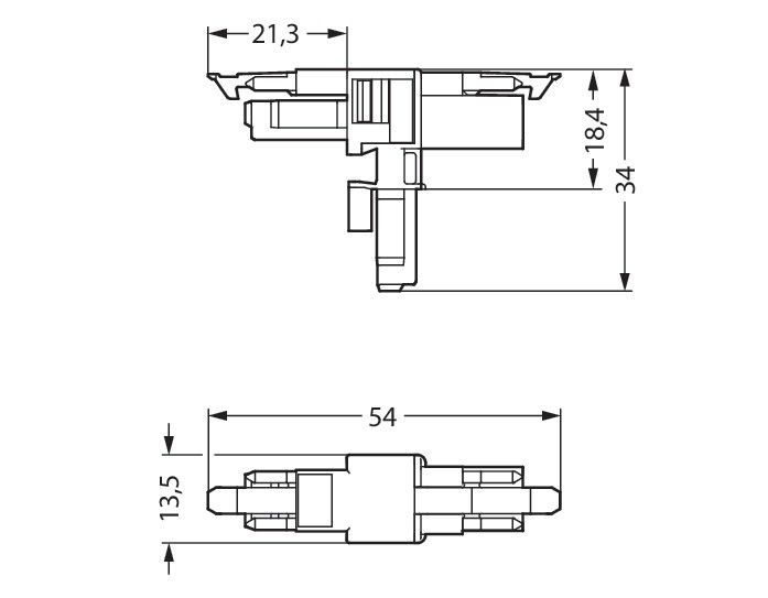 T-Verteiler 2-polig 890-1617
