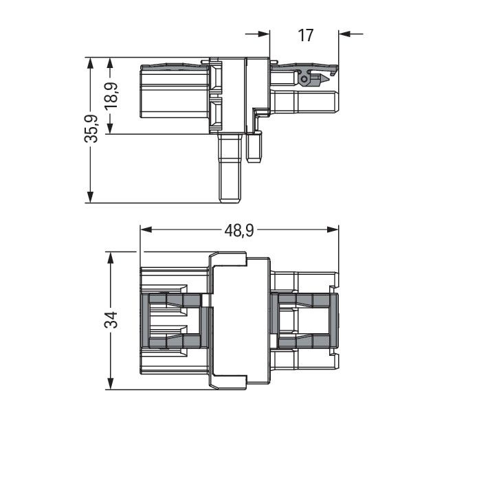 T-Verteiler 3-polig 770-1613