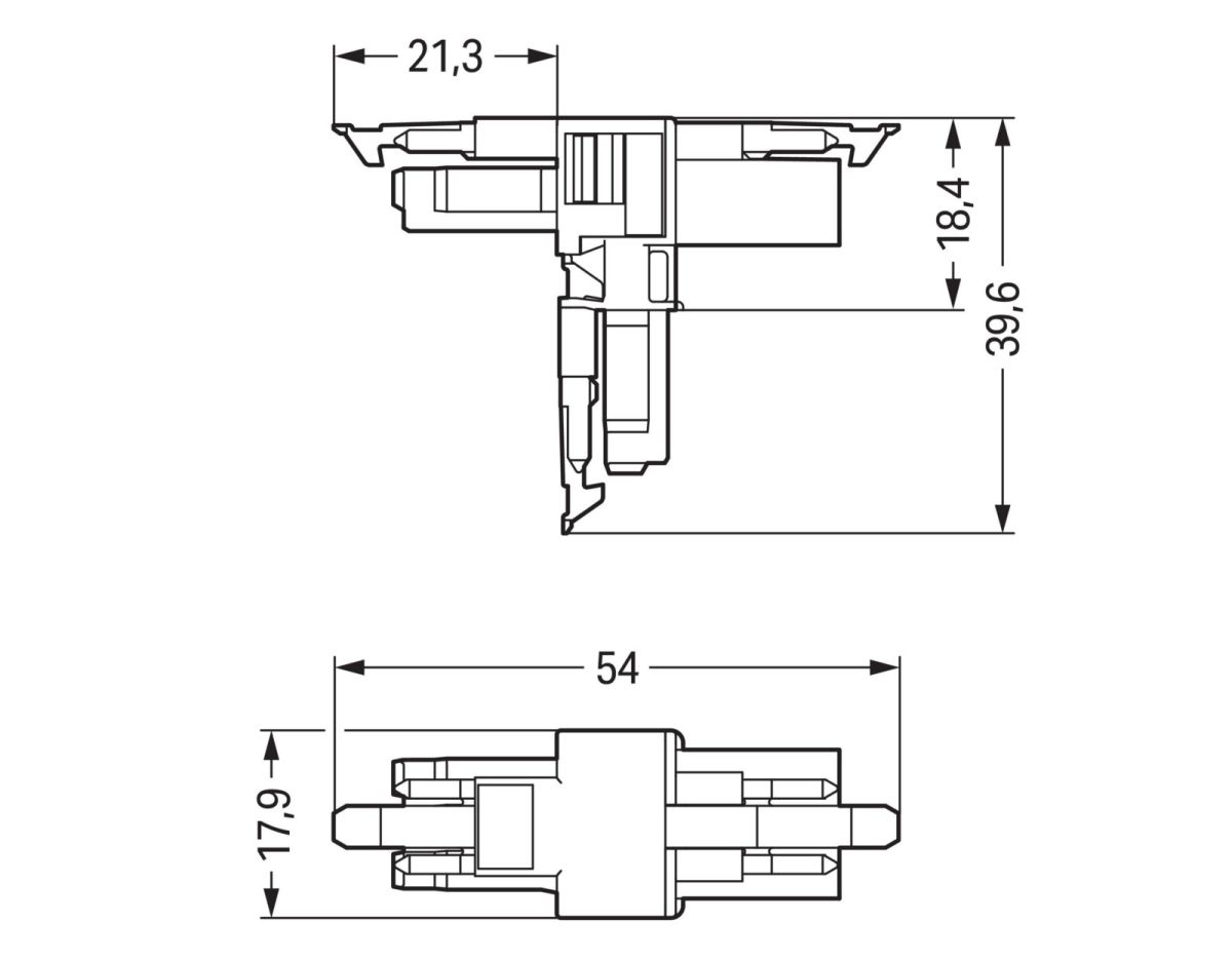 T-Verteiler 3-polig 890-615