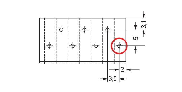 THR-Leiterplattenklemme 805-304/200-604