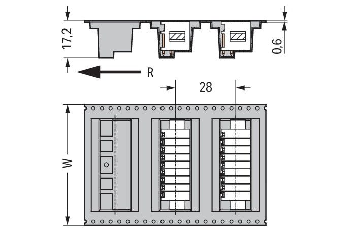 THR-Stiftleiste 2-reihig 713-14#4055143778855