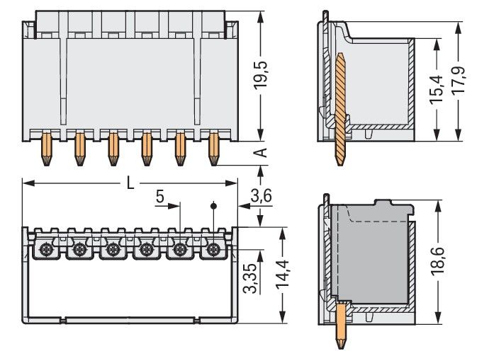 THR-Stiftleiste Lötstift 2092-1404/200-000
