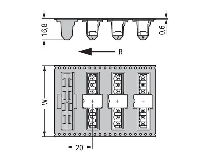 THR-Stiftleiste Lötstift 231-13#4044918936187