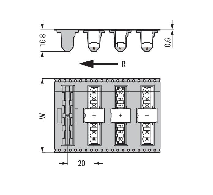THR-Stiftleiste Lötstift 231-17#4050821042686
