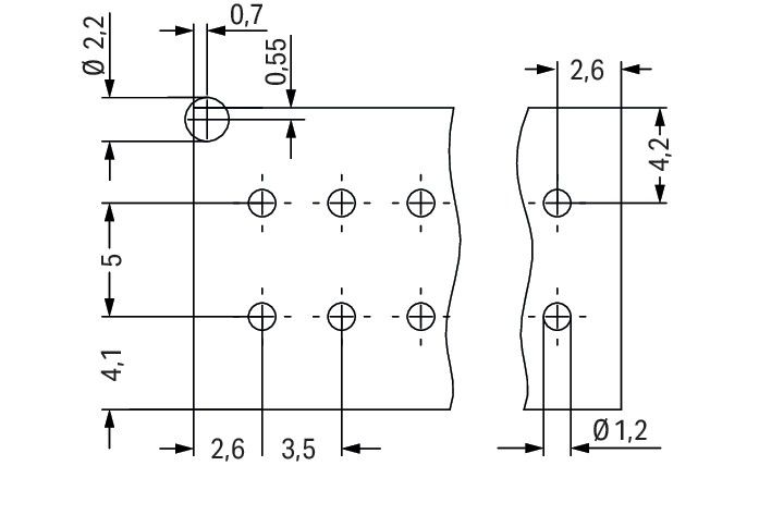 THT-Stiftleiste 2-reihig 713-1476/107-000