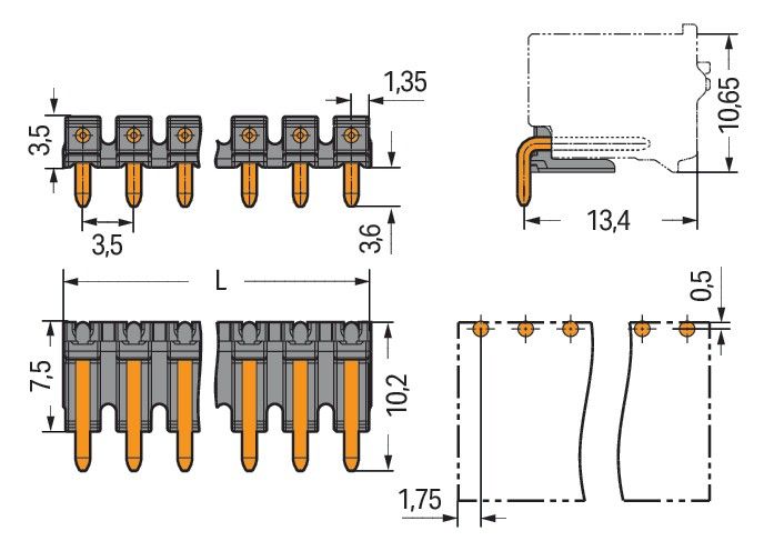 THT-Stiftleiste Lötstift 2091-1724