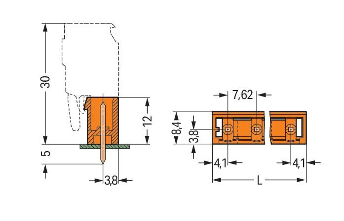 THT-Stiftleiste Lötstift 231-769/001-000