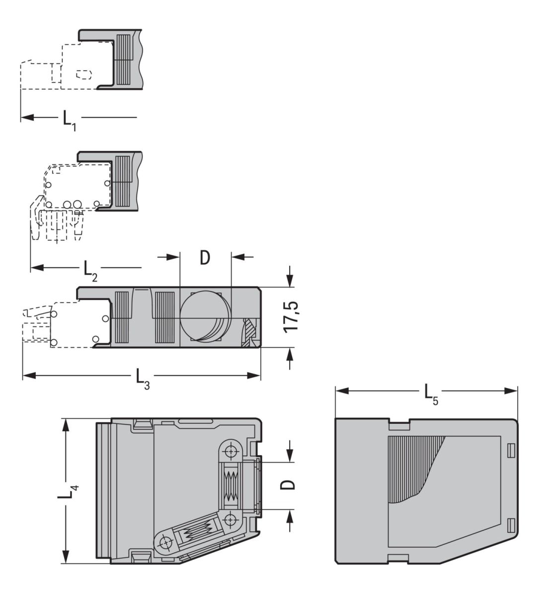 Zugentlastungsgehäuse 232-603